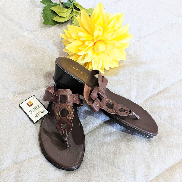 Predictions Shoes - Predictions Leather brown sandals Sz 8 Predictions Shoes - Predictions Leather brown sandals Sz 8